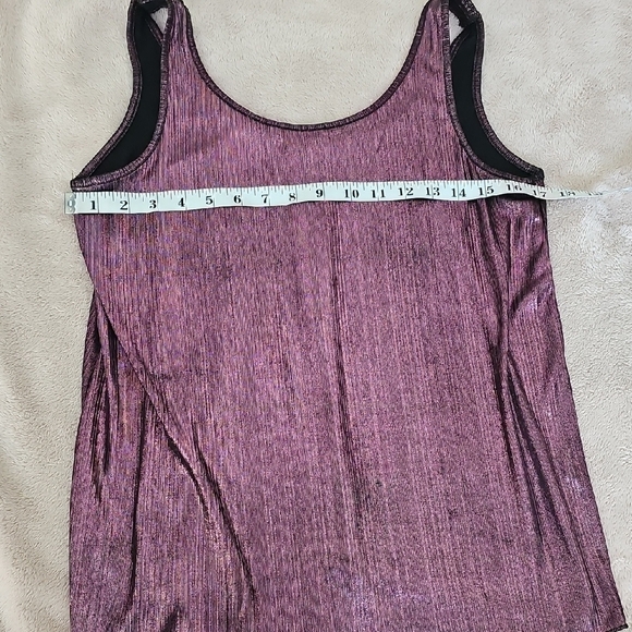 Zara Shimmering Purple Tank Top Size M - Picture 4 of 5